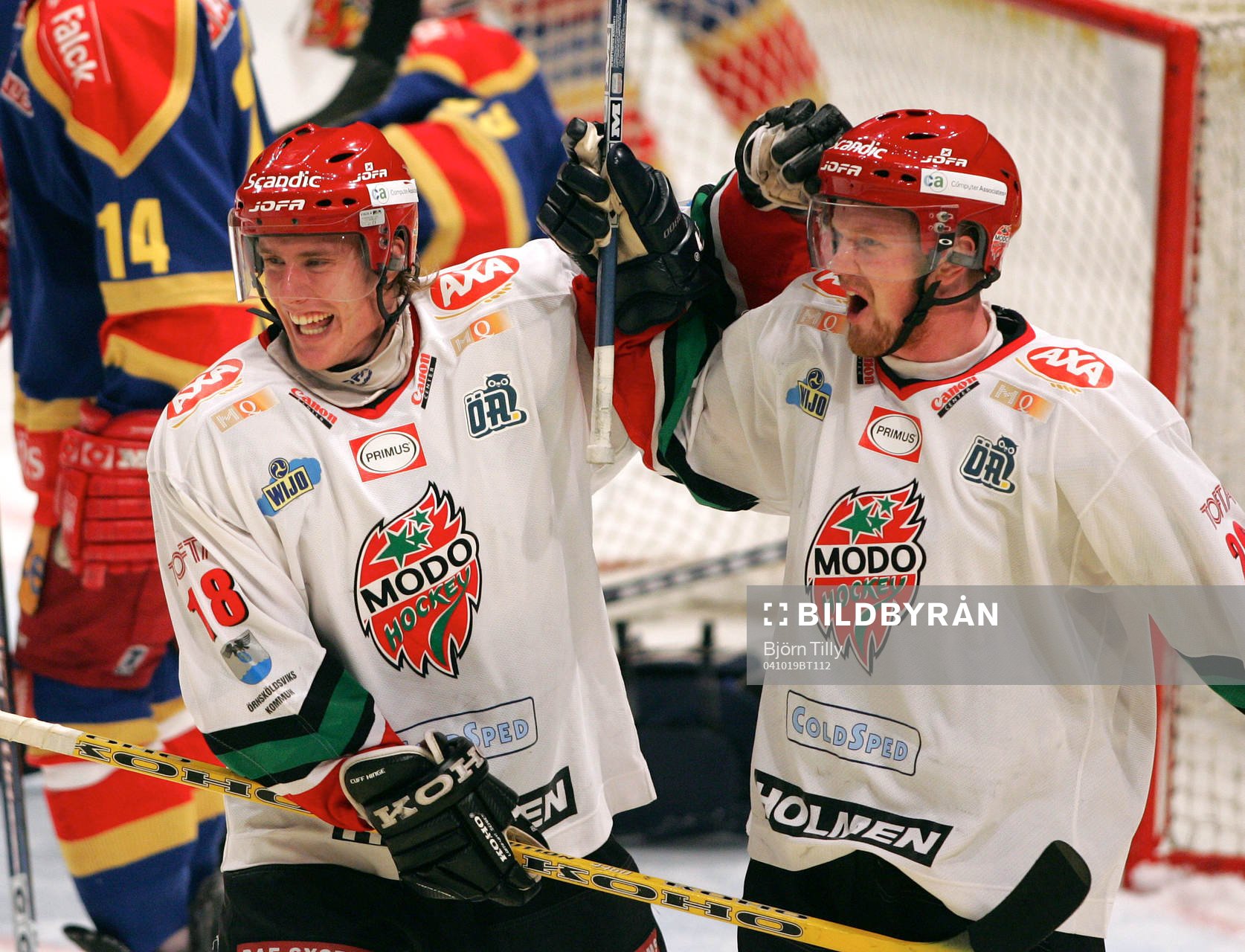 Peter Öberg och Henrik Sedin, Modo. Jubel