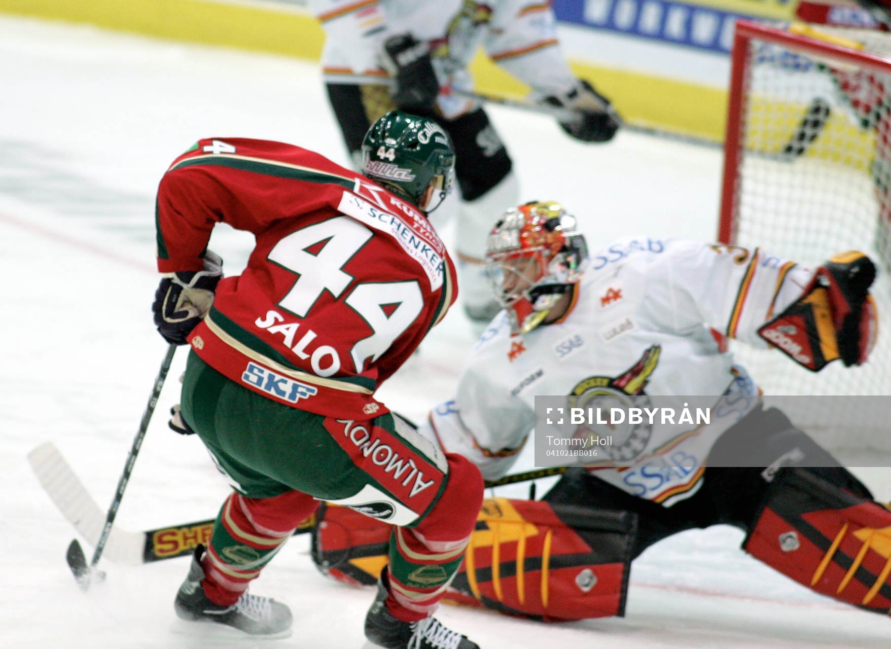 Sami Salo, Frölunda och Kristian Antila, målvakt, Luleå