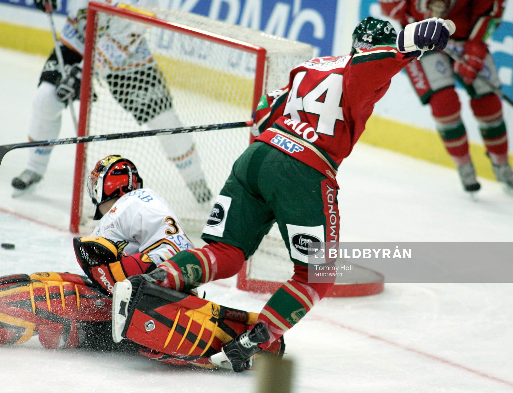 Sami Salo, Frölunda och Kristian Antila, målvakt, Luleå