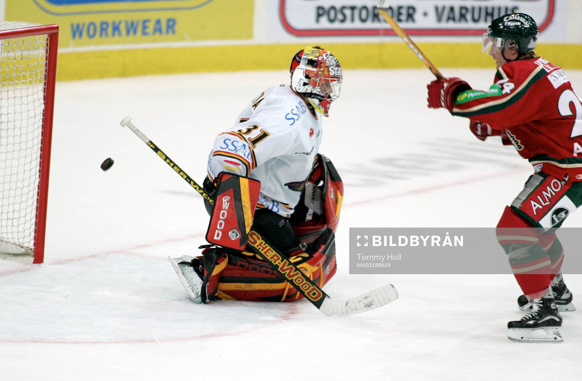 Niklas  Andersson, Frölunda, jubel och Kristian Antila,