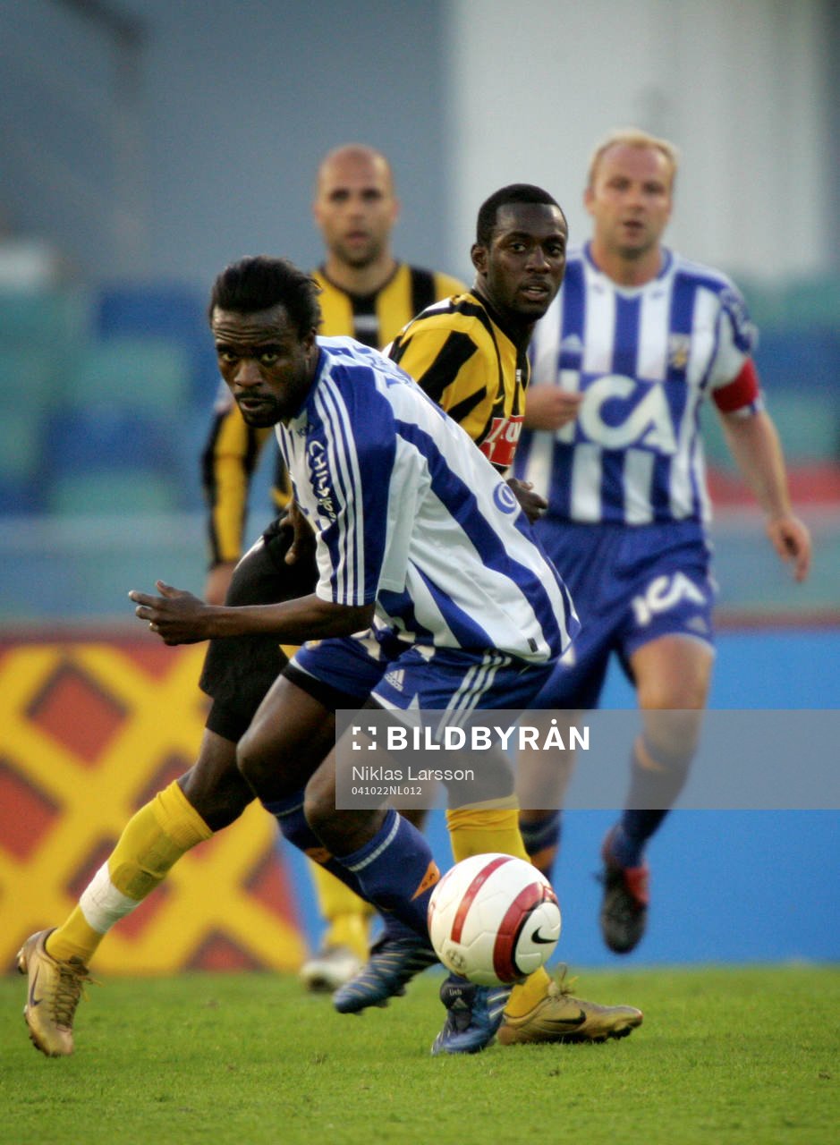 Två pressade spelare.. Dulee Johnson, Häcken och Peter