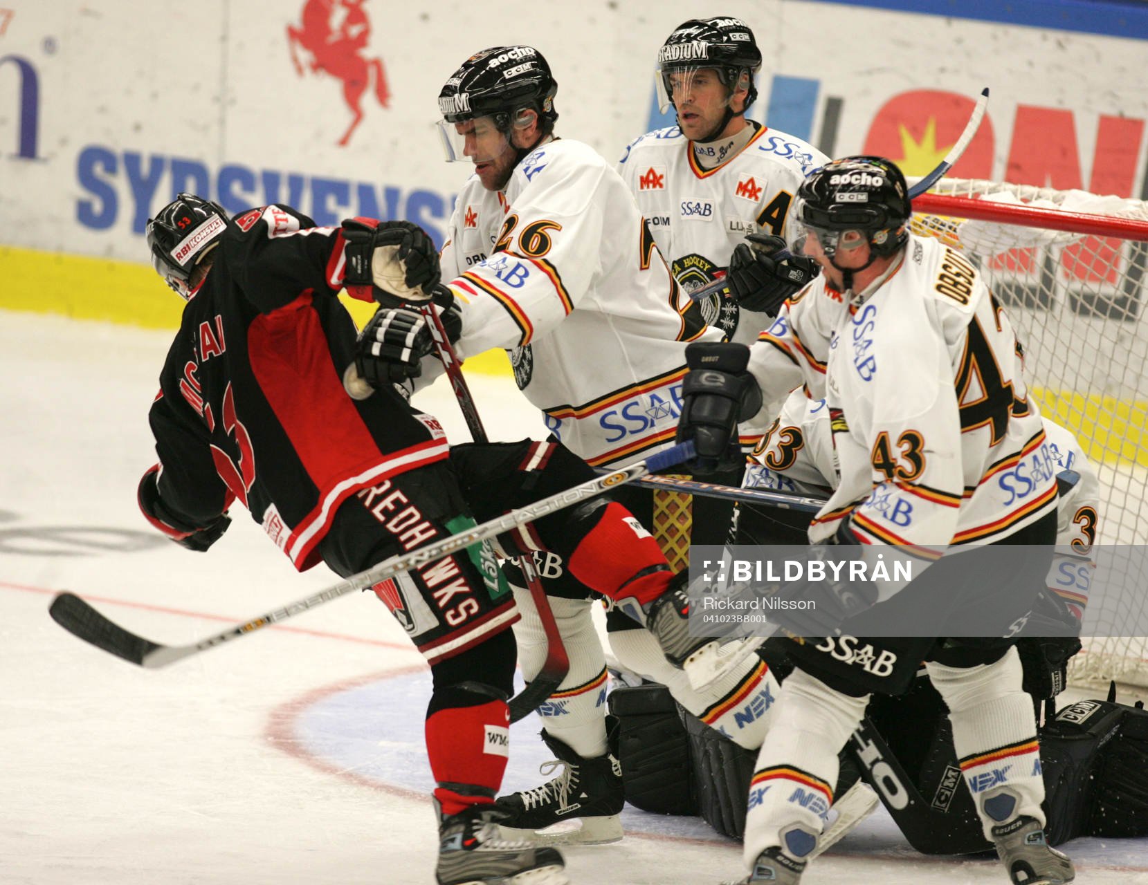 Niclas Wallin, Jaroslav Obsut och Jan Sandström, Luleå