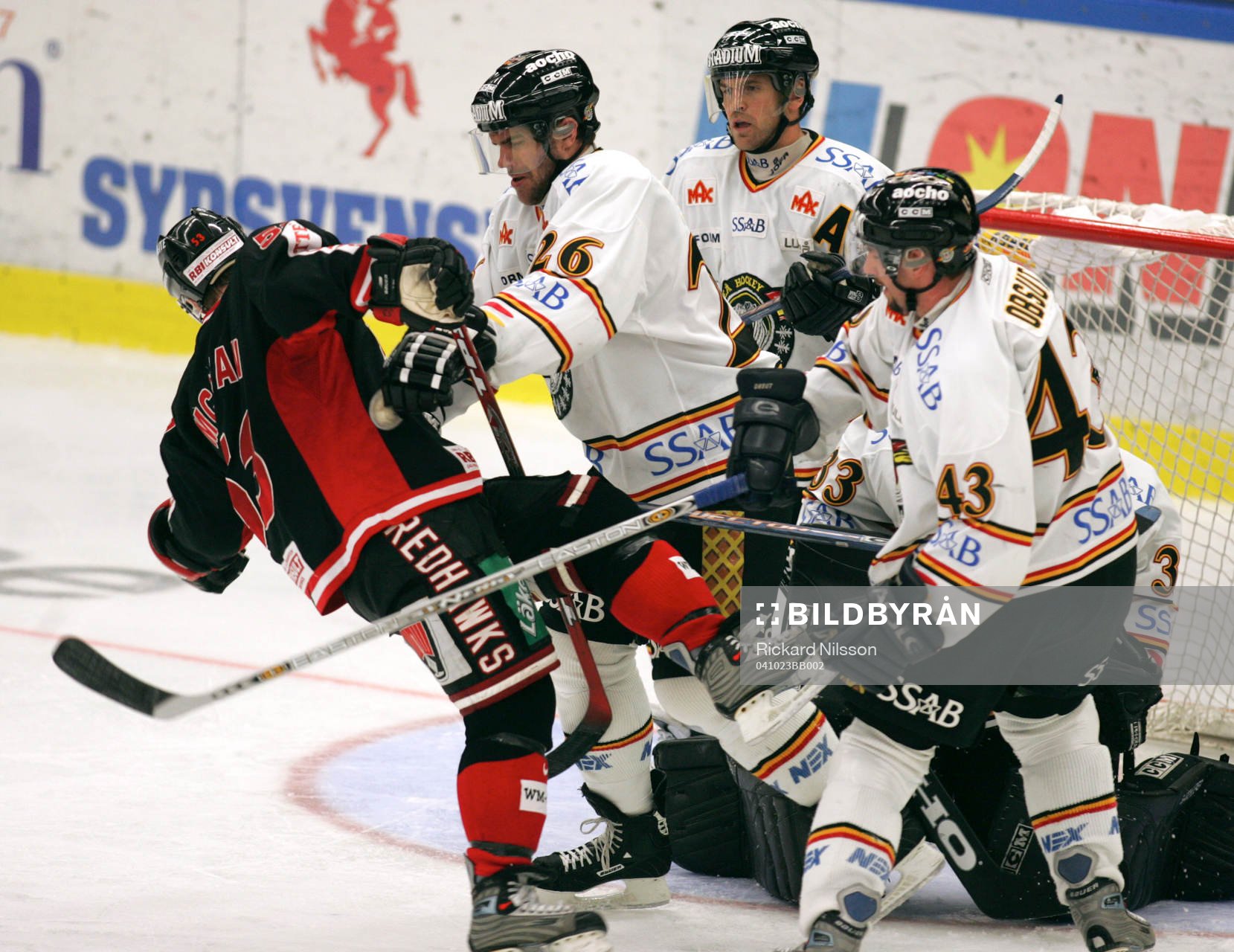 Niclas Wallin, Jaroslav Obsut och Jan Sandström, Luleå
