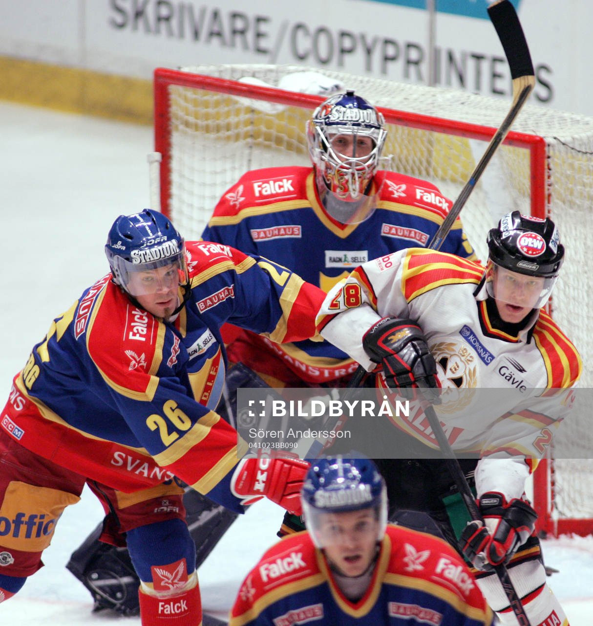 Mika Strömberg och Björn Bjurling, målvakt, Djurgården