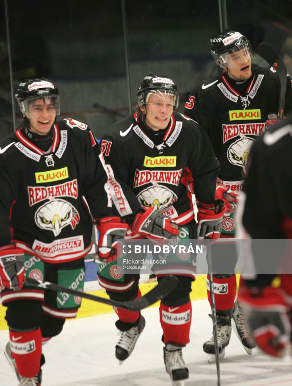 Franz Nielsen, Mika Hannula och Mikko Louma, Malmö, jubel