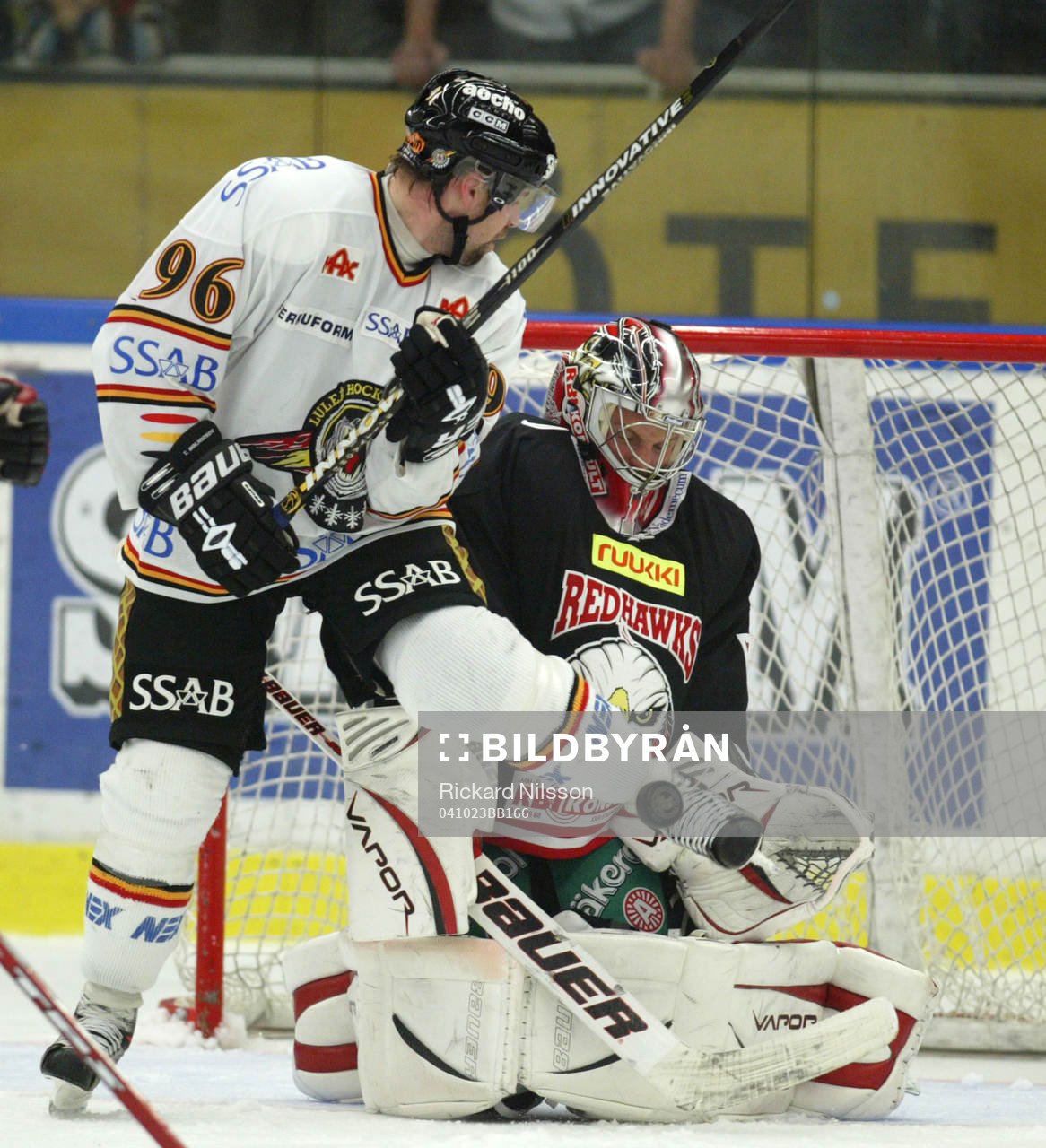 Tomas Holmström, Luleå och Andreas Hadelöv, målvakt,
