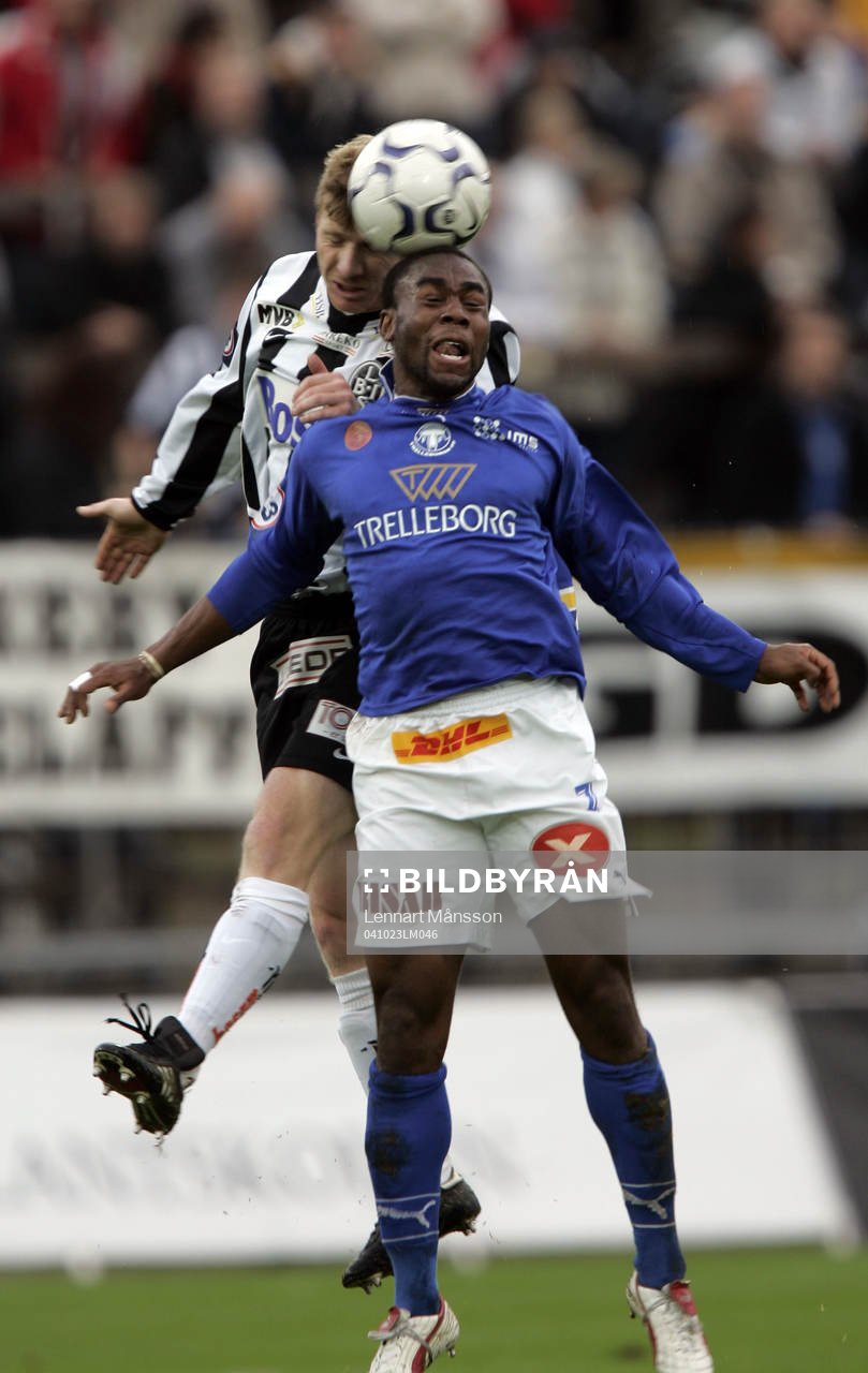 Henrik Nilsson, Landskrona och Stephen Ademolu, Trelleborg