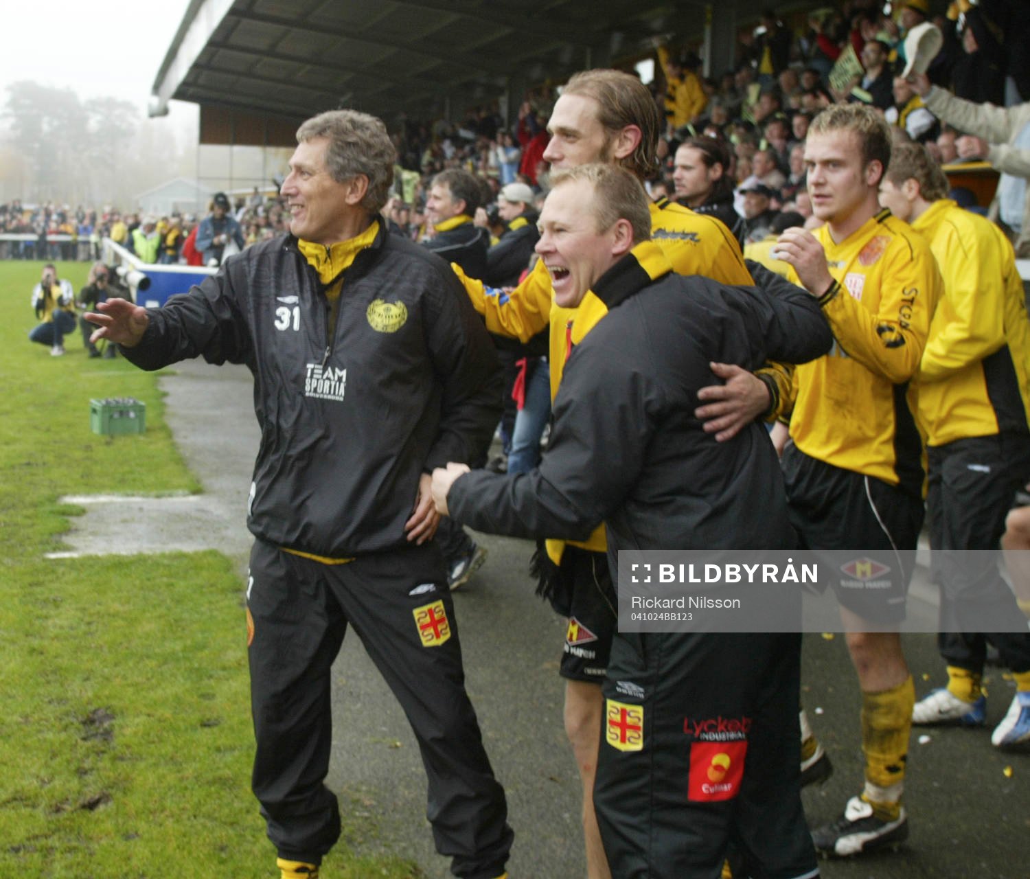 Mjällby är klara för superettan. Sören Cratz, Thomas