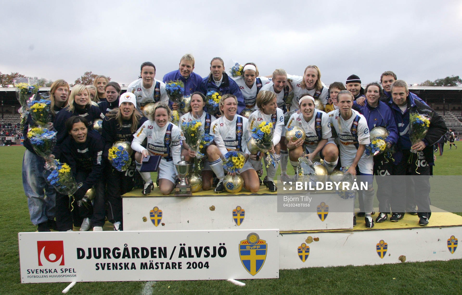 Djurgården / Älvsjö svenska mästarinnor.   Svenska