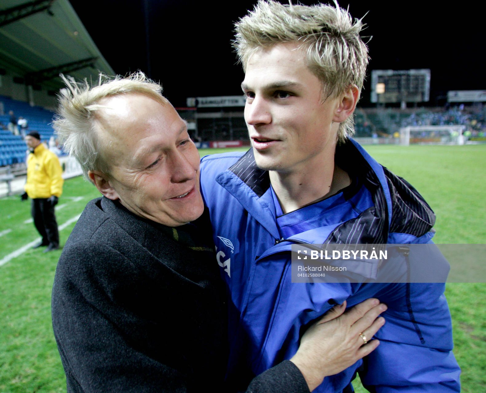 Bengt Sjöholm, ordförande och Markus Rosenberg, Halmstad