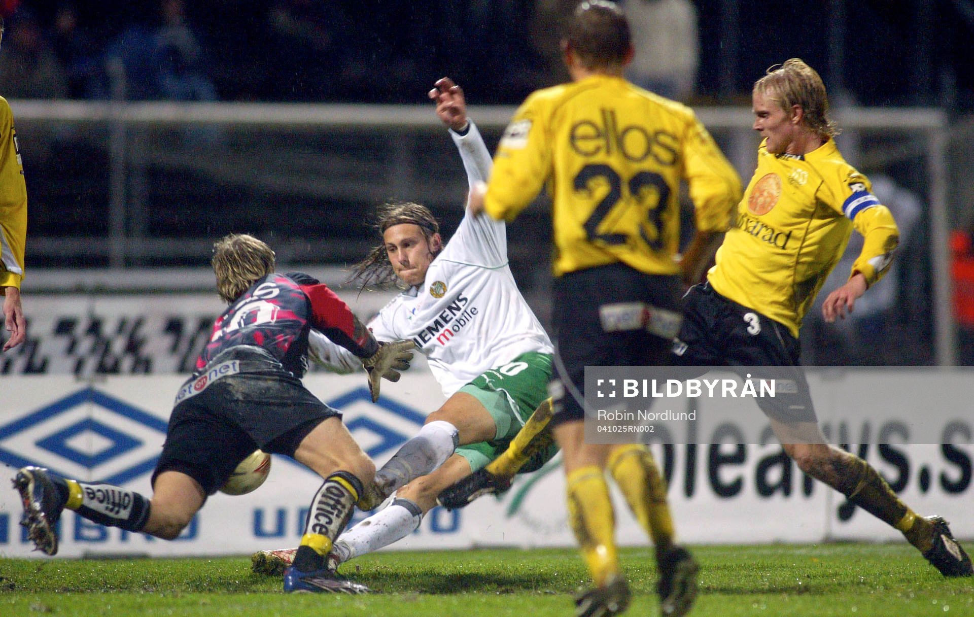 Fotboll, Allsvenskan, Elfsborg - Hammarby: Björn Runström, Hammarby 1-0 (jubel)
