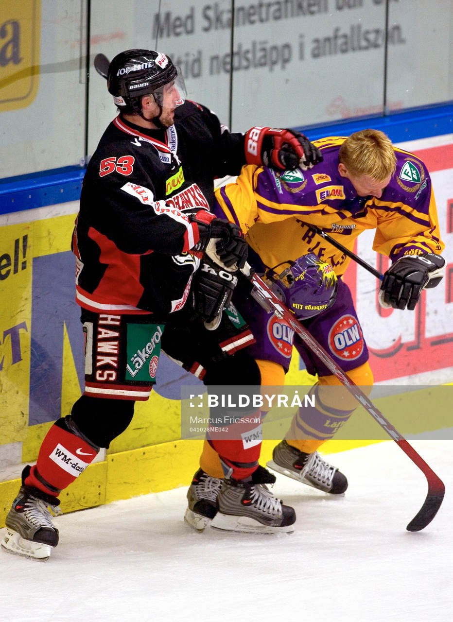 Brett McLean, Malmö och Jesper Matsson, Färjestad i bråk
