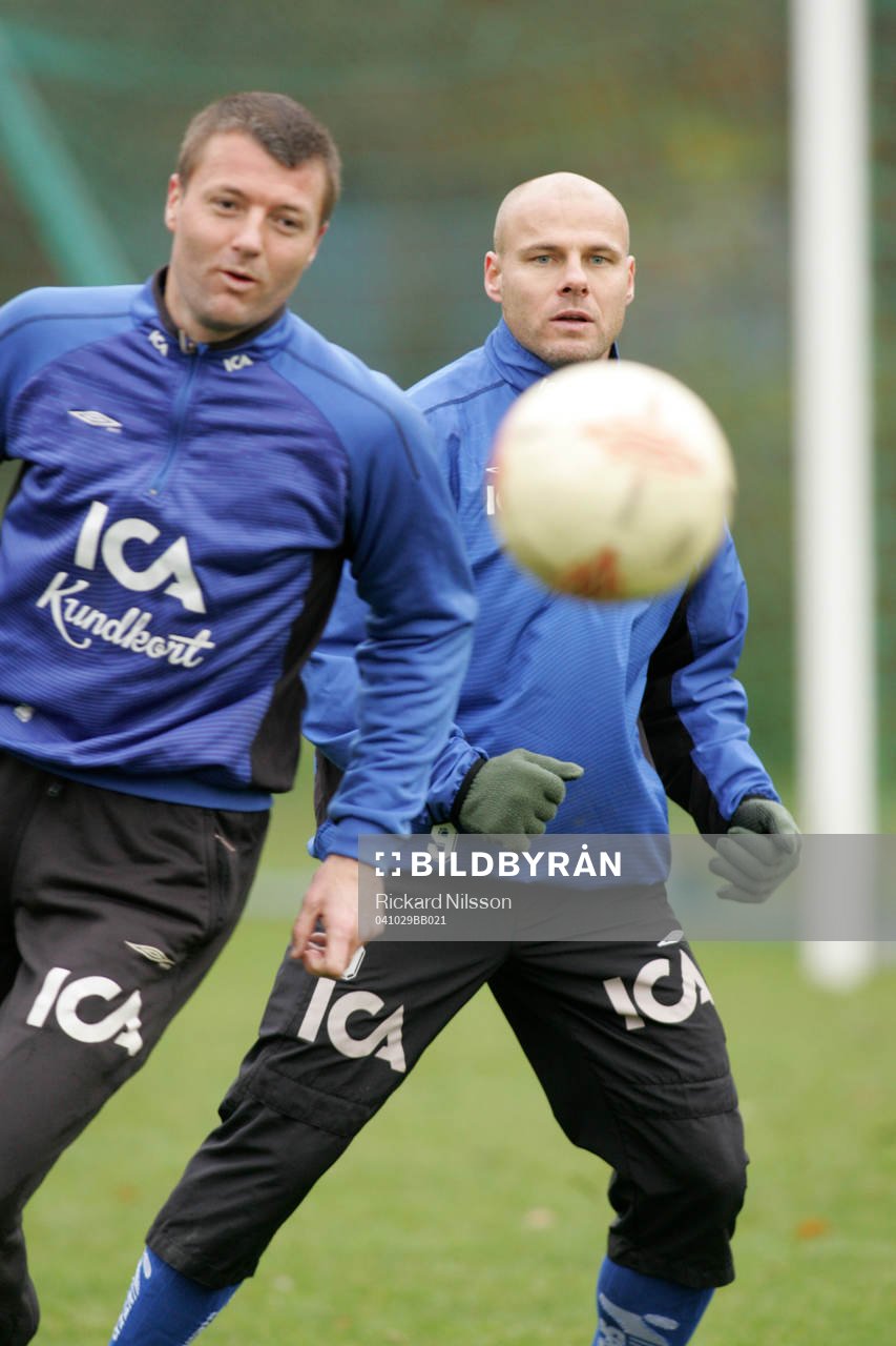 Conny Johansson, målvakt och Magnus Svensson