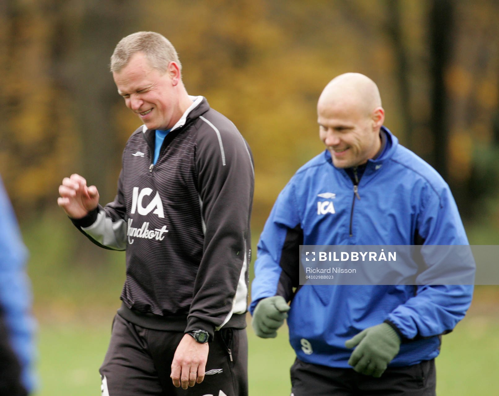 Jan Andersson, tränare och Magnus Svensson