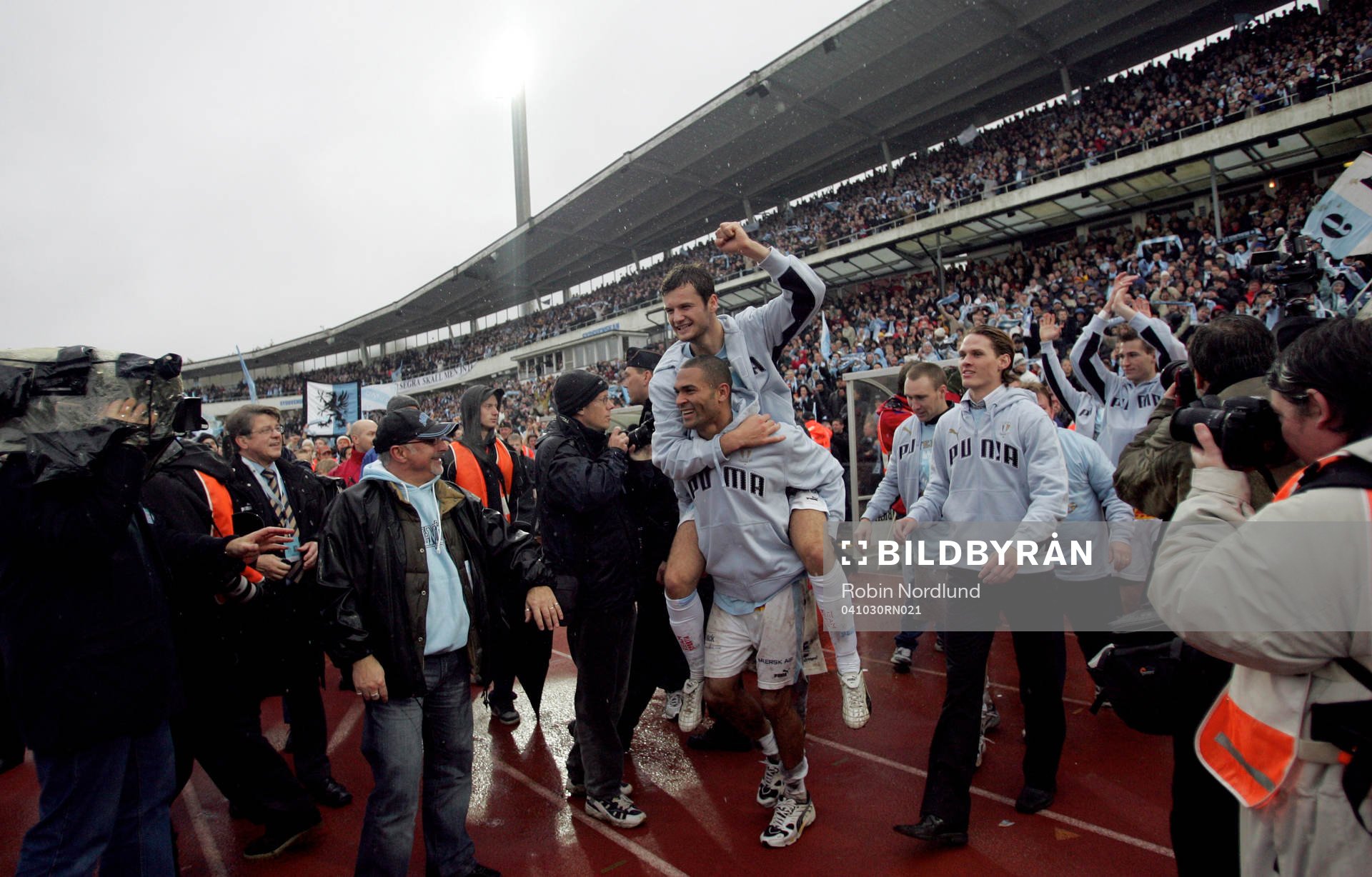 Afonso Alves och Thomas Olsson (SM-guld, guld, jubel)