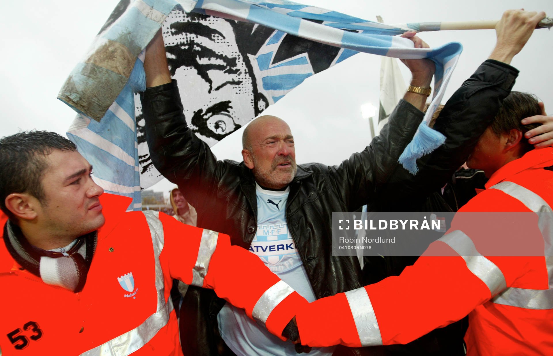Malmö FF, supporter. (SM-guld, guld, Svenska Mästare,