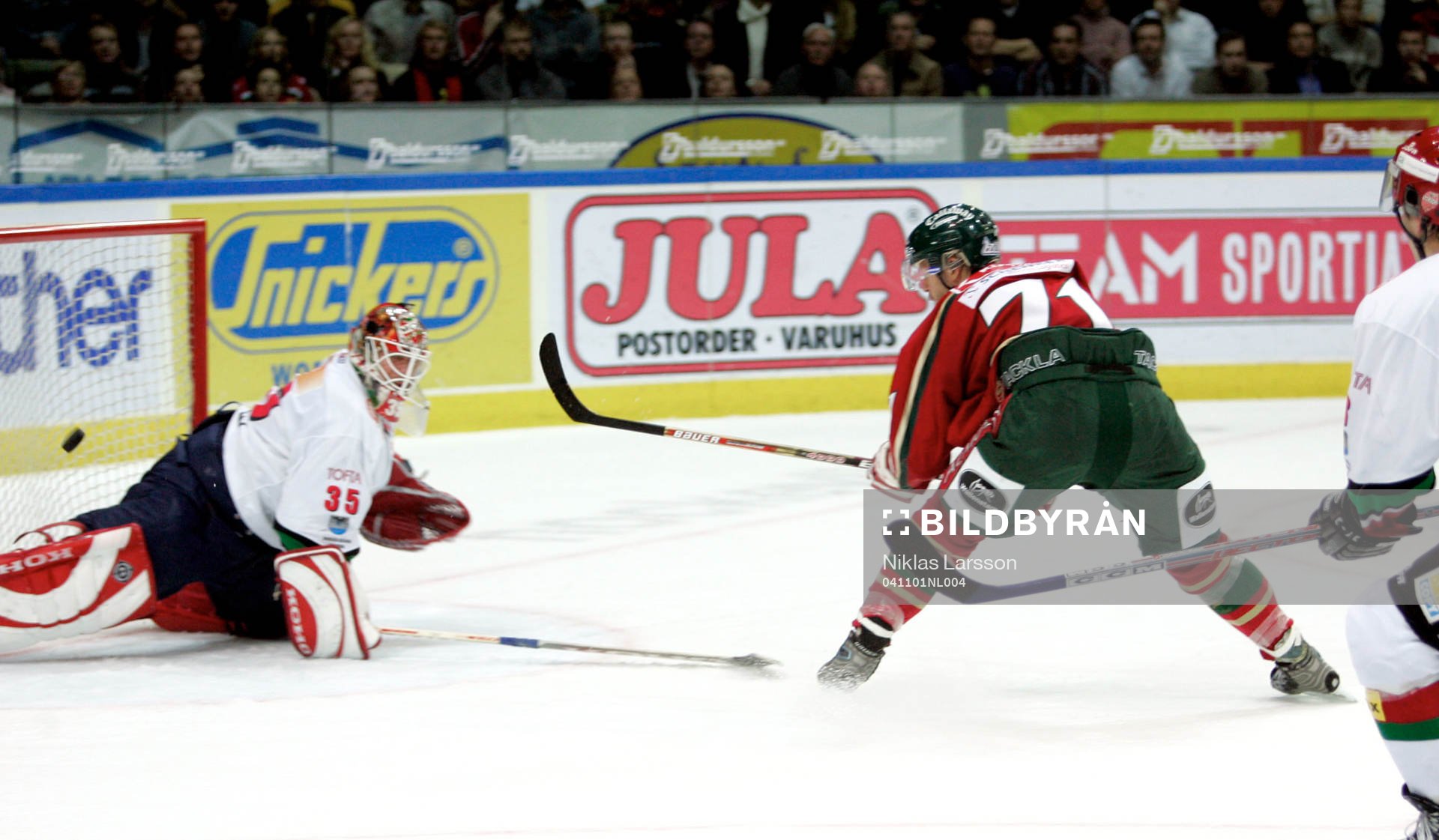 Tomi Kallio, Frölunda sätter 2-0 bakom Tommy Salo