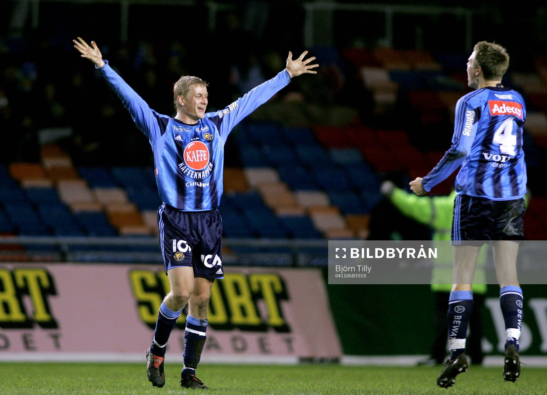 Toni Kuivasto och Elias Storm, Djurgården, jubel