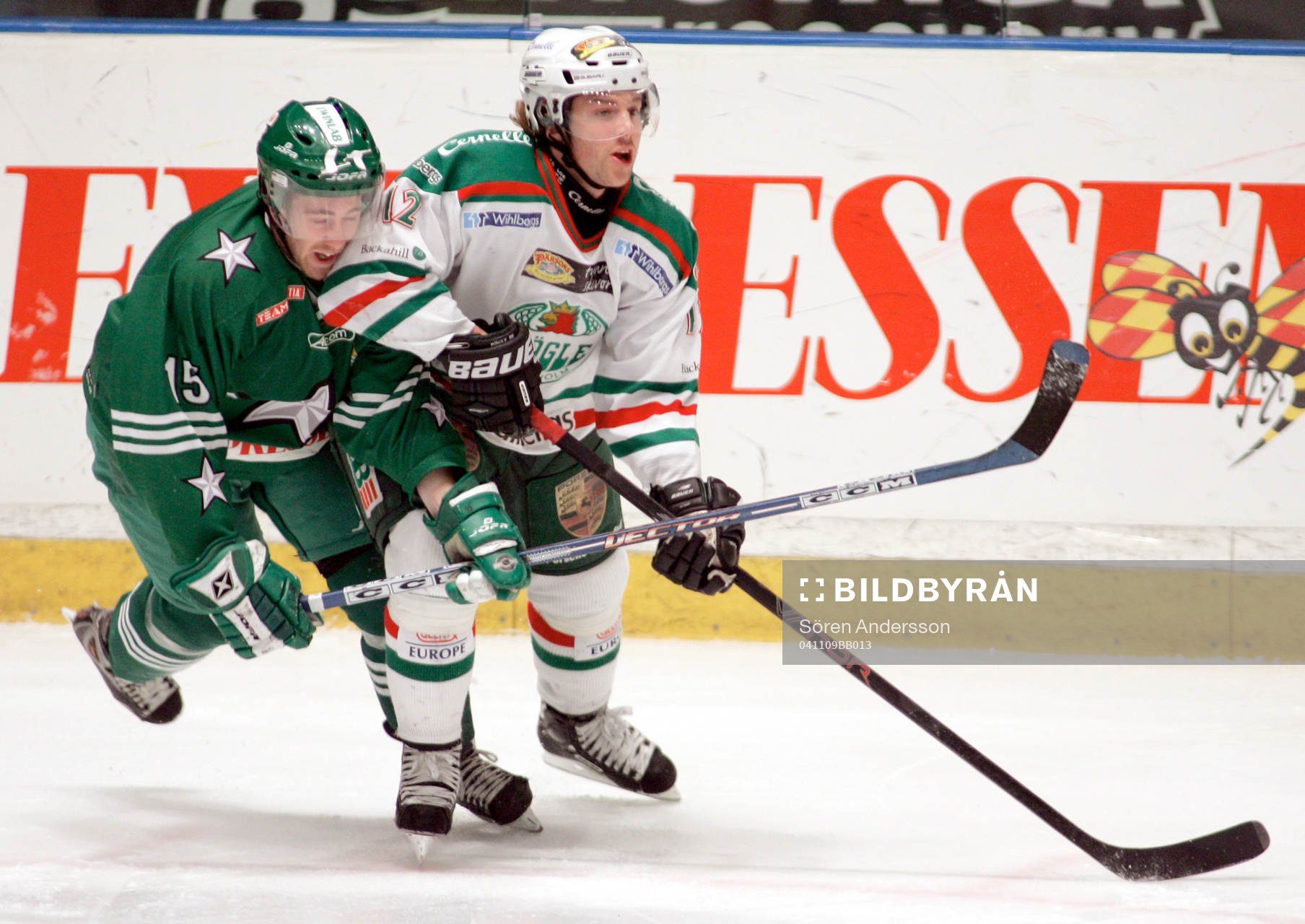 Johan Eneqvist,  Hammarby och Daniel Josefsson, Rögle
