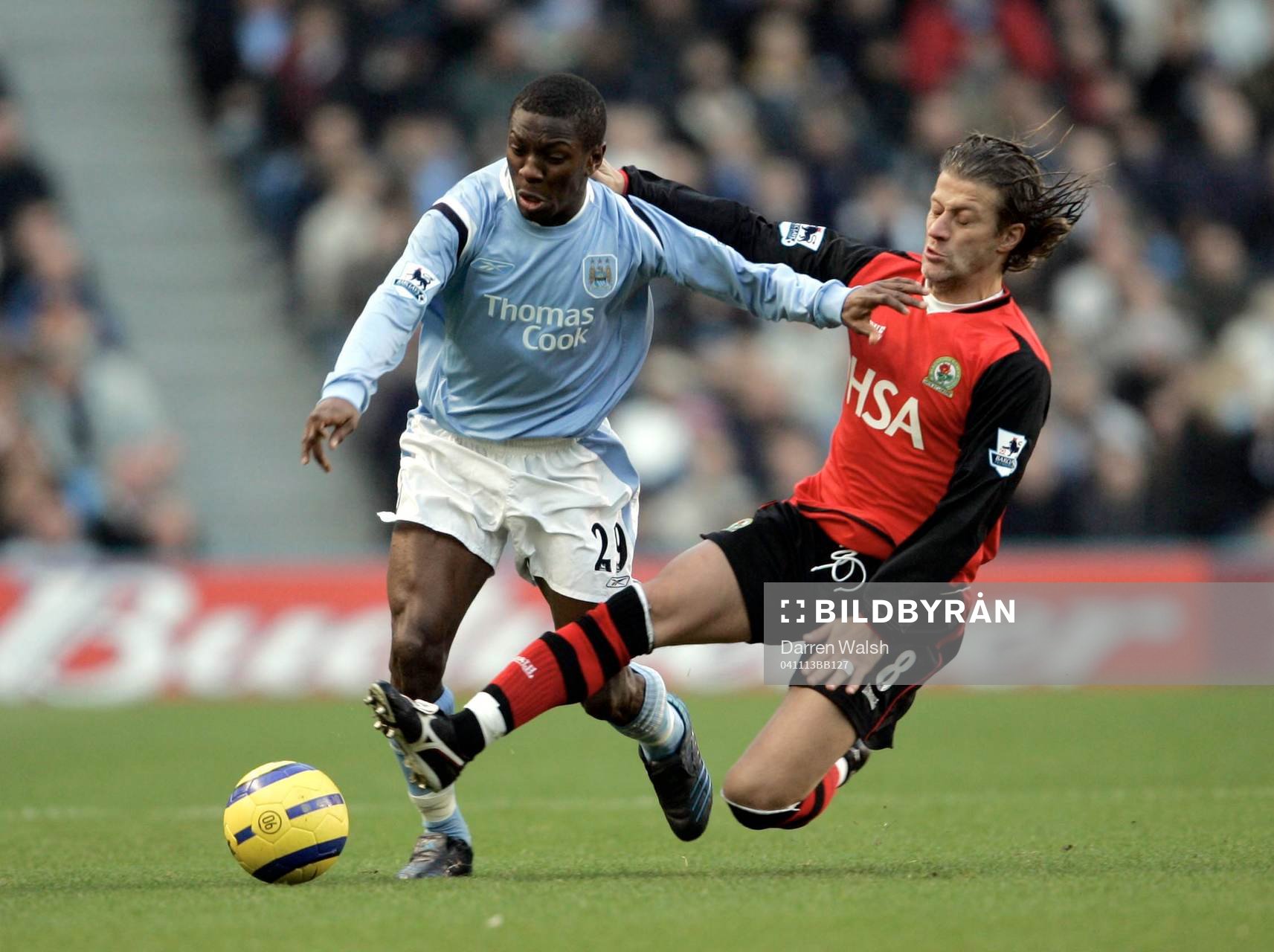   Shaun Wright-Phillips, Man City och Blackburns Kerimoglu Tugay i action