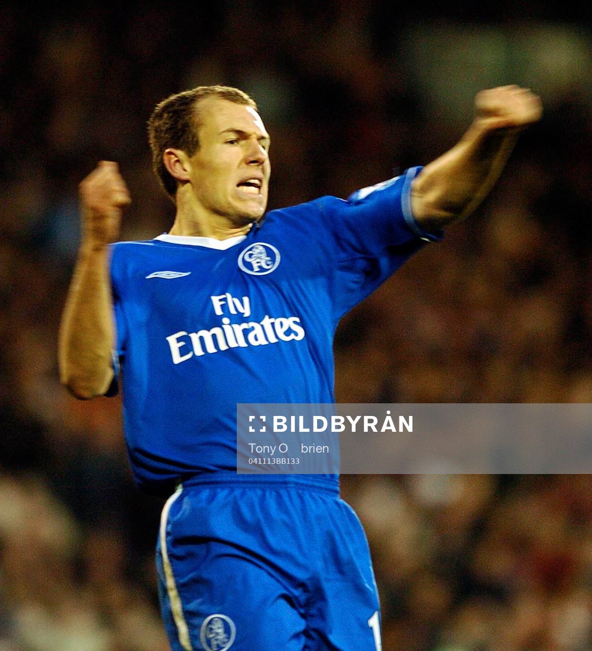 Arjen Robben, Chelsea, jubel