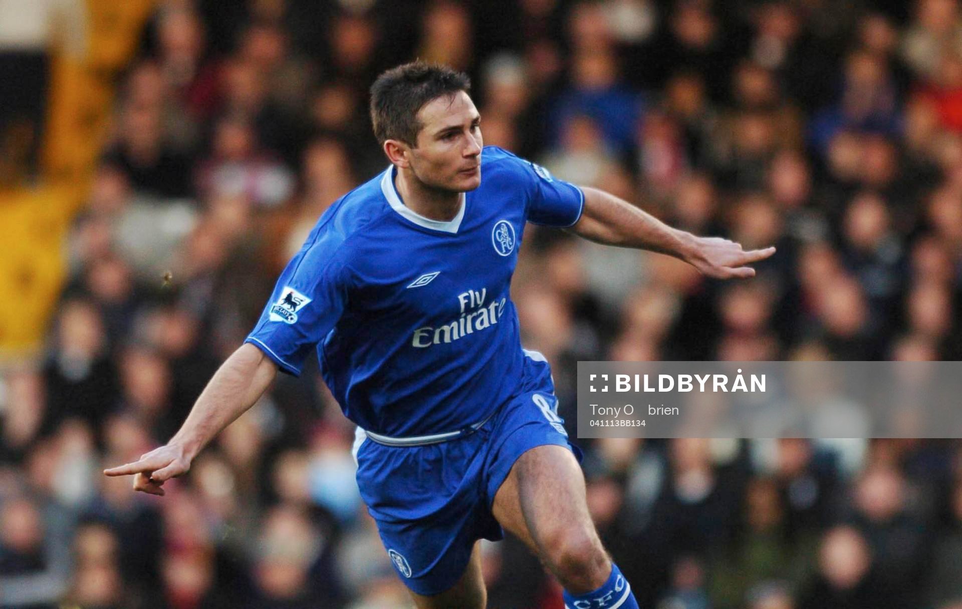  Frank Lampard, Chelsea, jubel efter 1-0