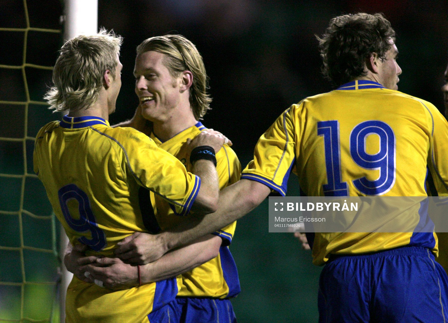 Christian Wilhelmsson, Fredrik Berglund och Johan Elmander,