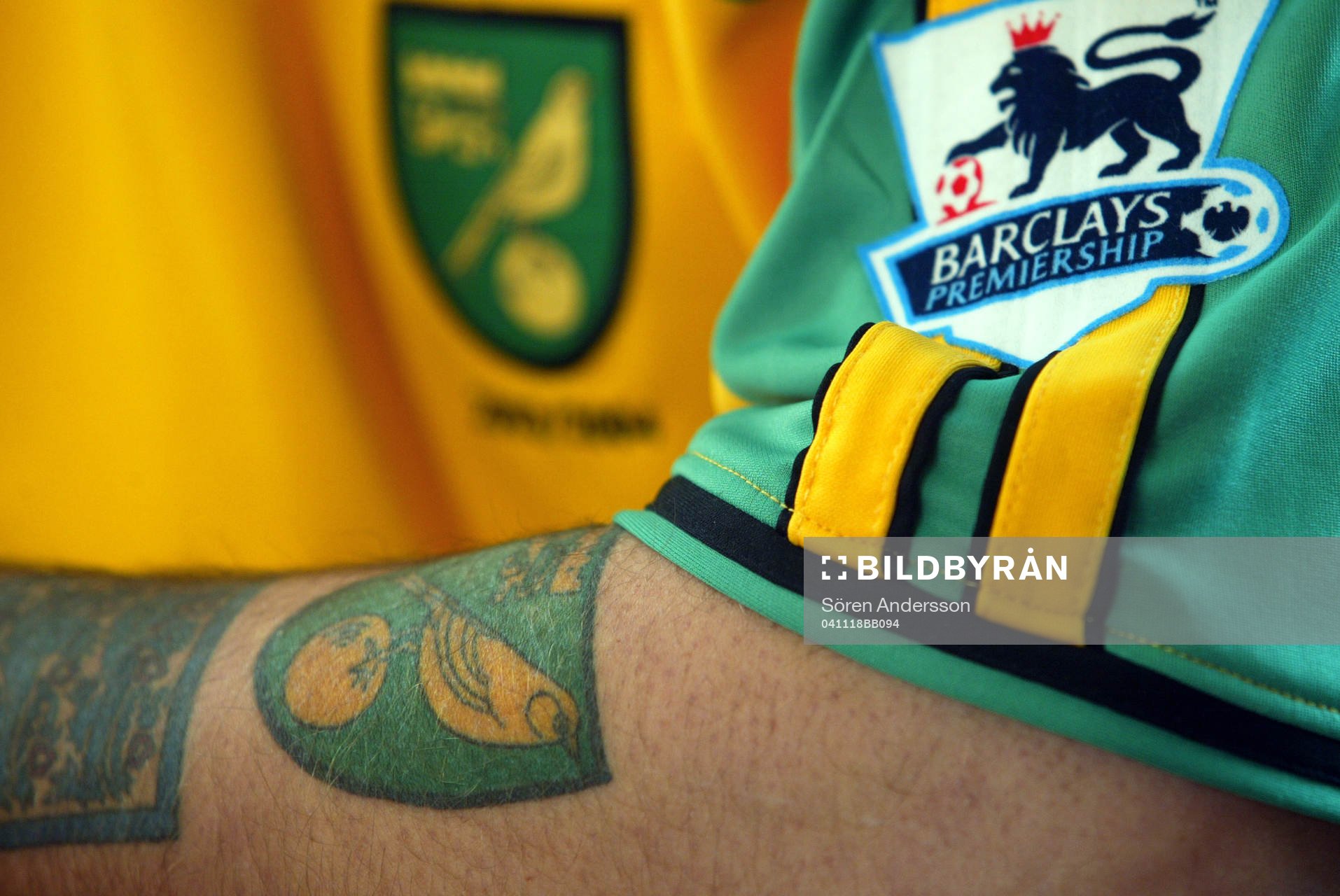 supporter, Tatuering, Norwich