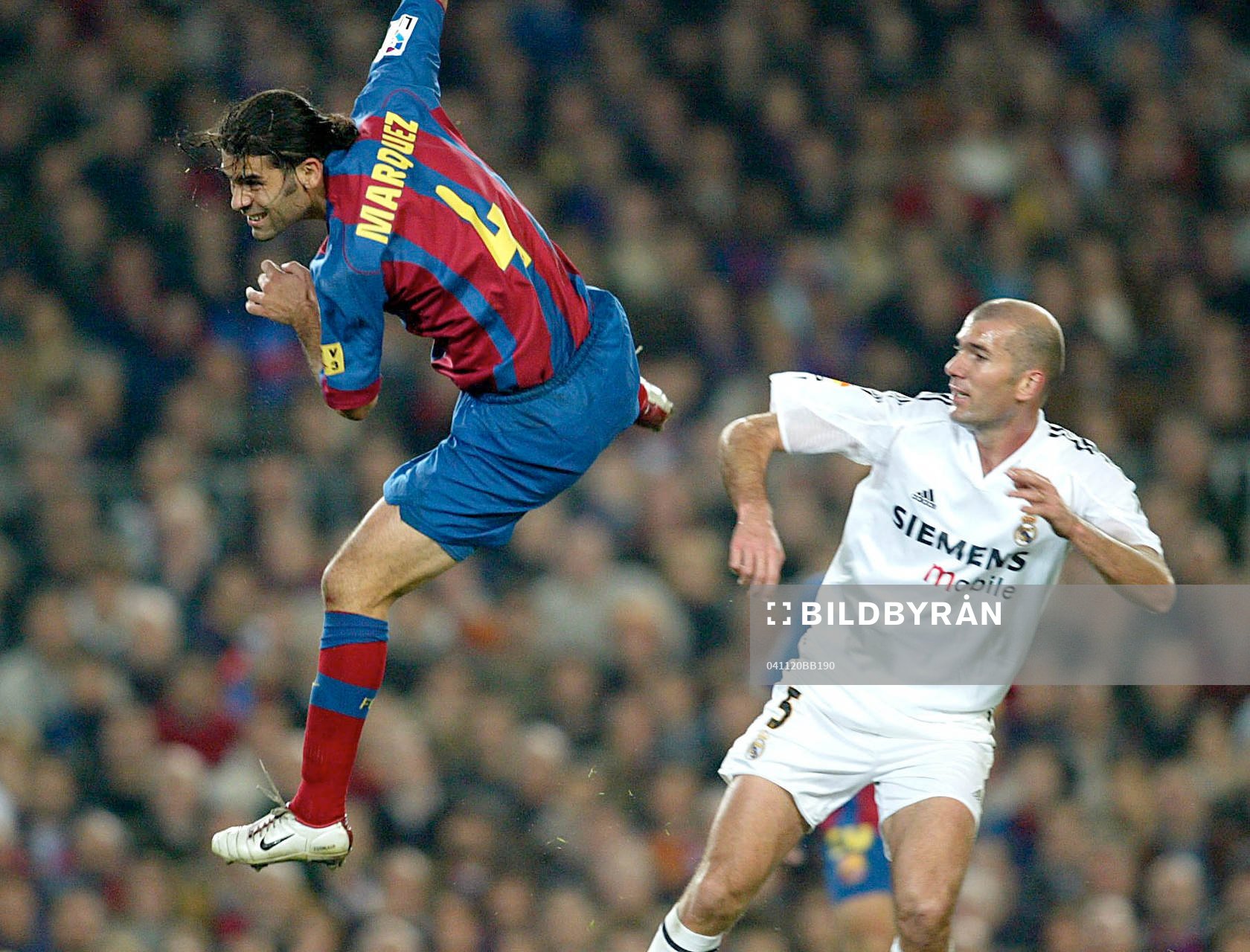 Rafael MARQUEZ, Barcelona och Zinedine ZIDANE, Real Madrid
