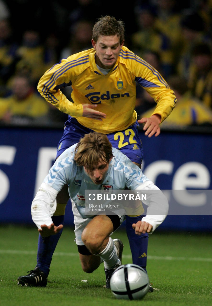 Daniel Agger, Bröndby klättrar över Tobias Grahn, AGF