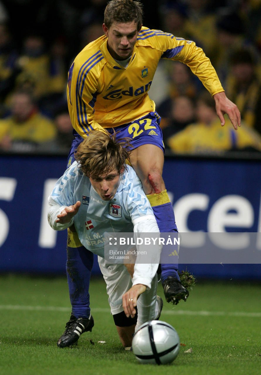 Daniel Agger, Bröndby klättrar över Tobias Grahn, AGF