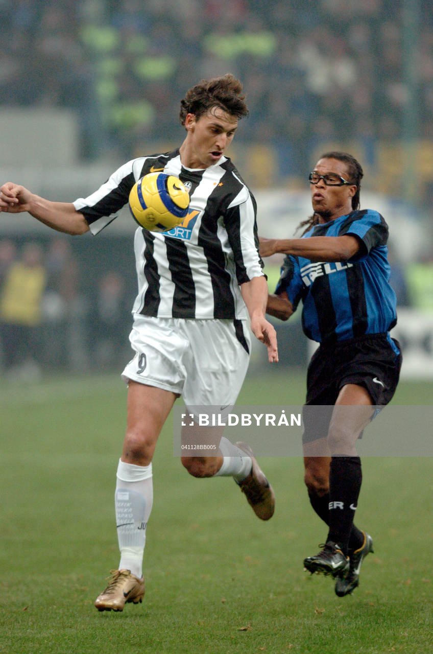 Zlatan Ibrahimovic och Edgar Davids