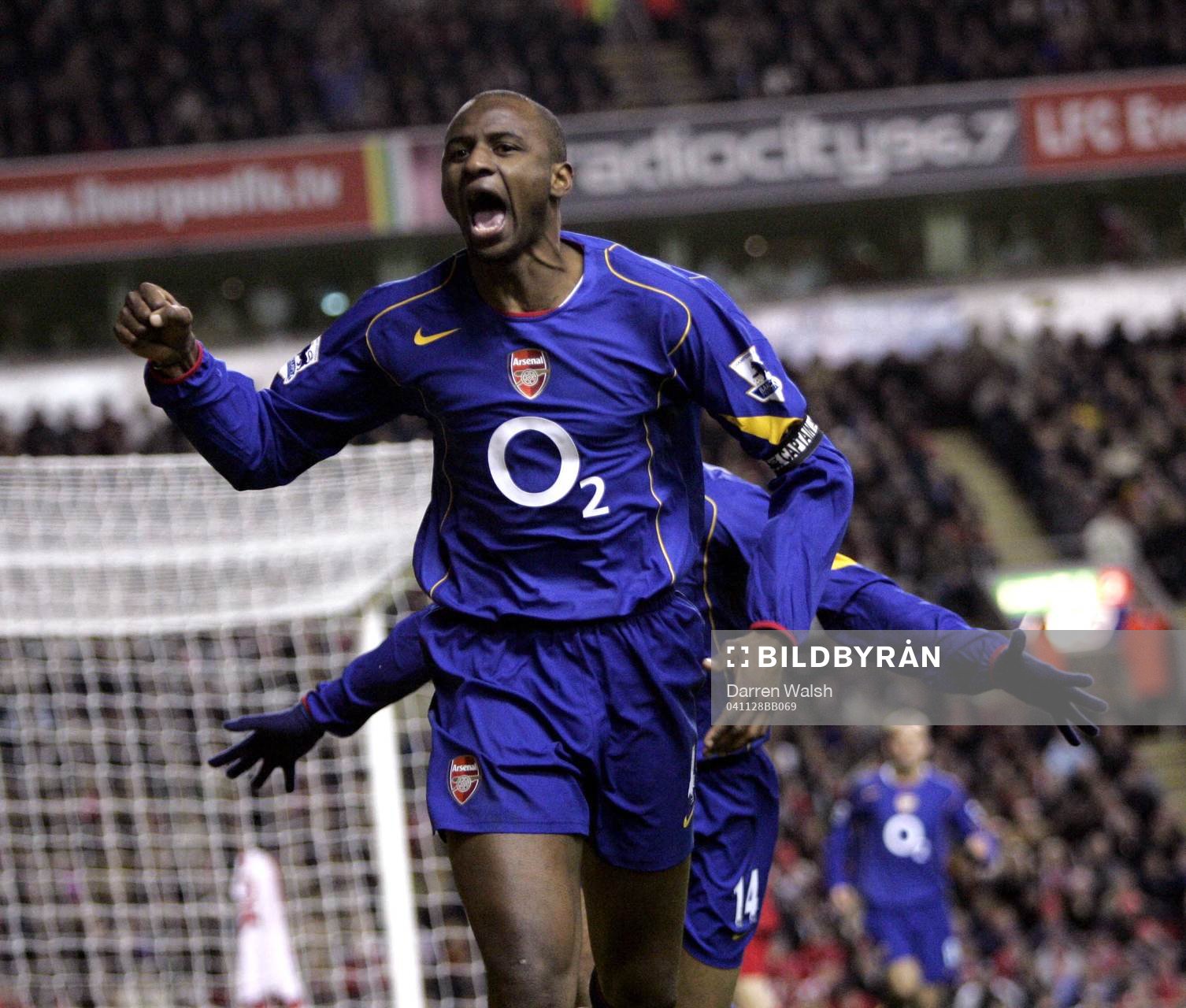  Patrick Vieira, Arsenal, jubel.