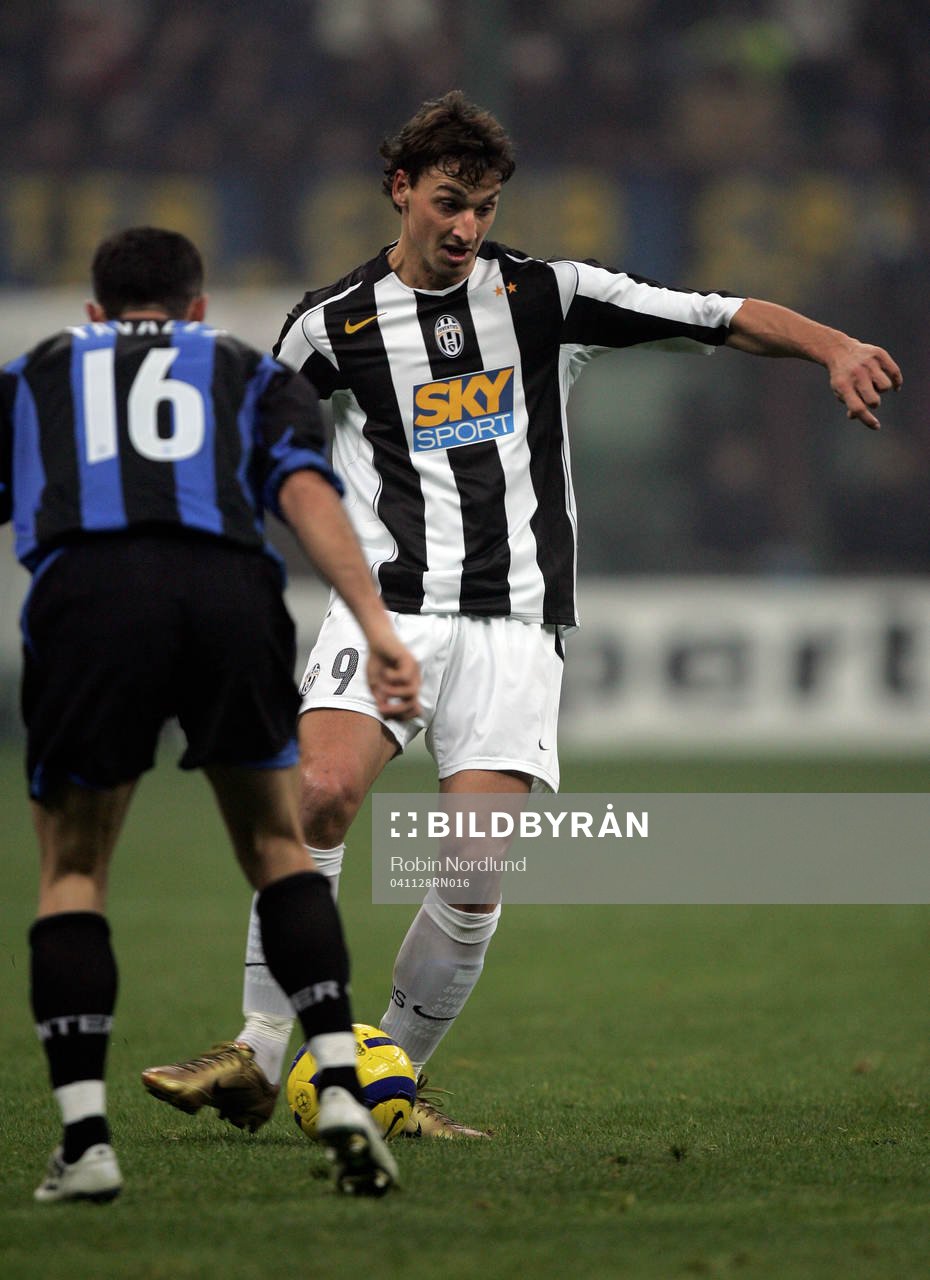 Zlatan Ibrahimovic fintar Giuseppe Favalli, Inter