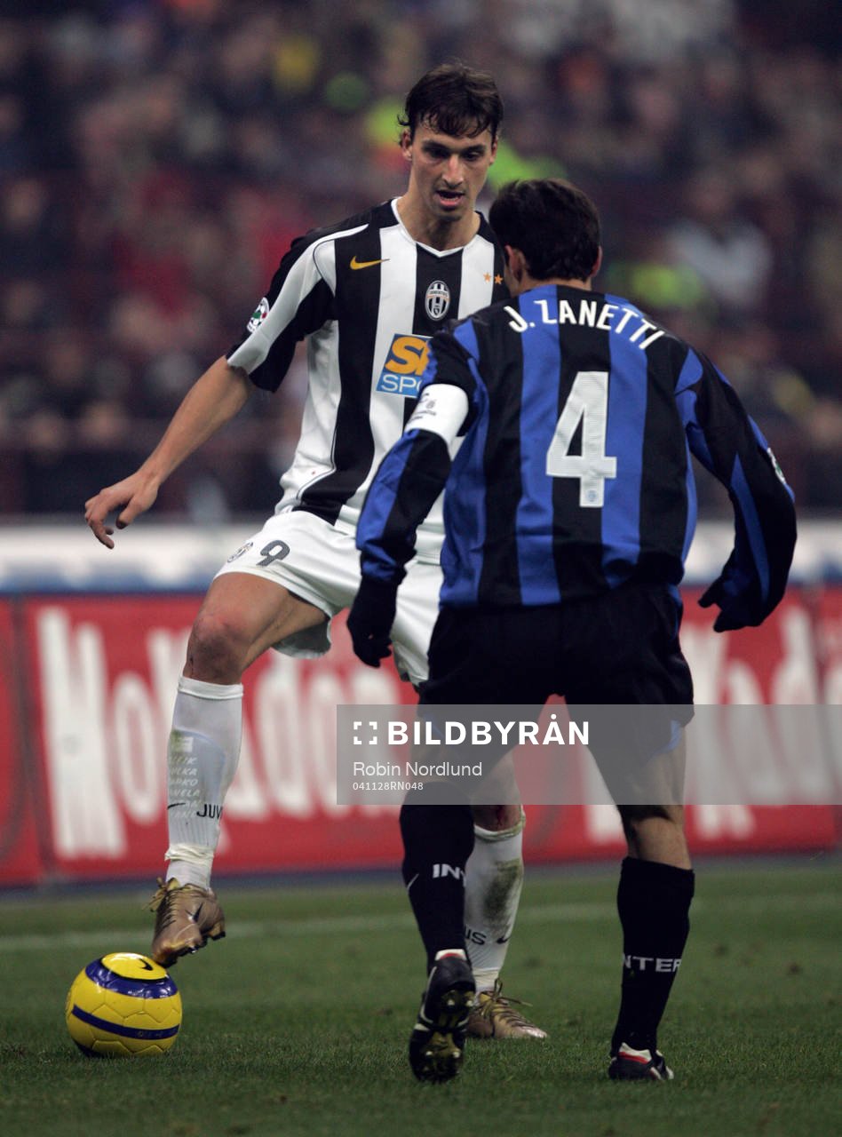 Zlatan Ibrahimovic, Juventus och Javier Zanetti, Inter