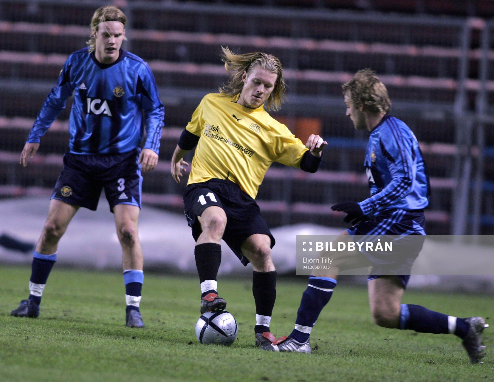  Fredrik Berglund, Esbjerg, Fredrik Stenman och Daniel Sjölund, Djurgården.