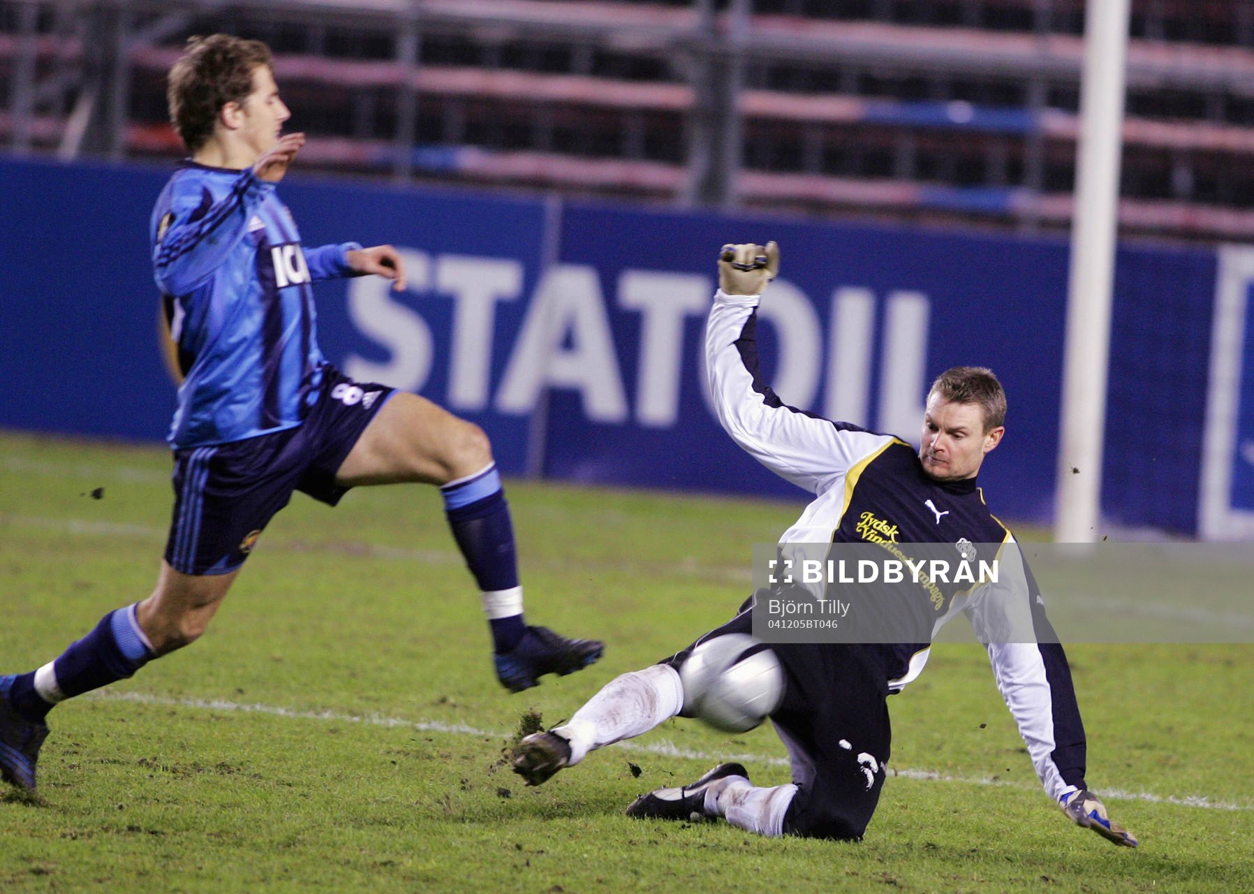 Tobias Hysén, Djurgården och Lars Winde, målvakt, Esbjerg