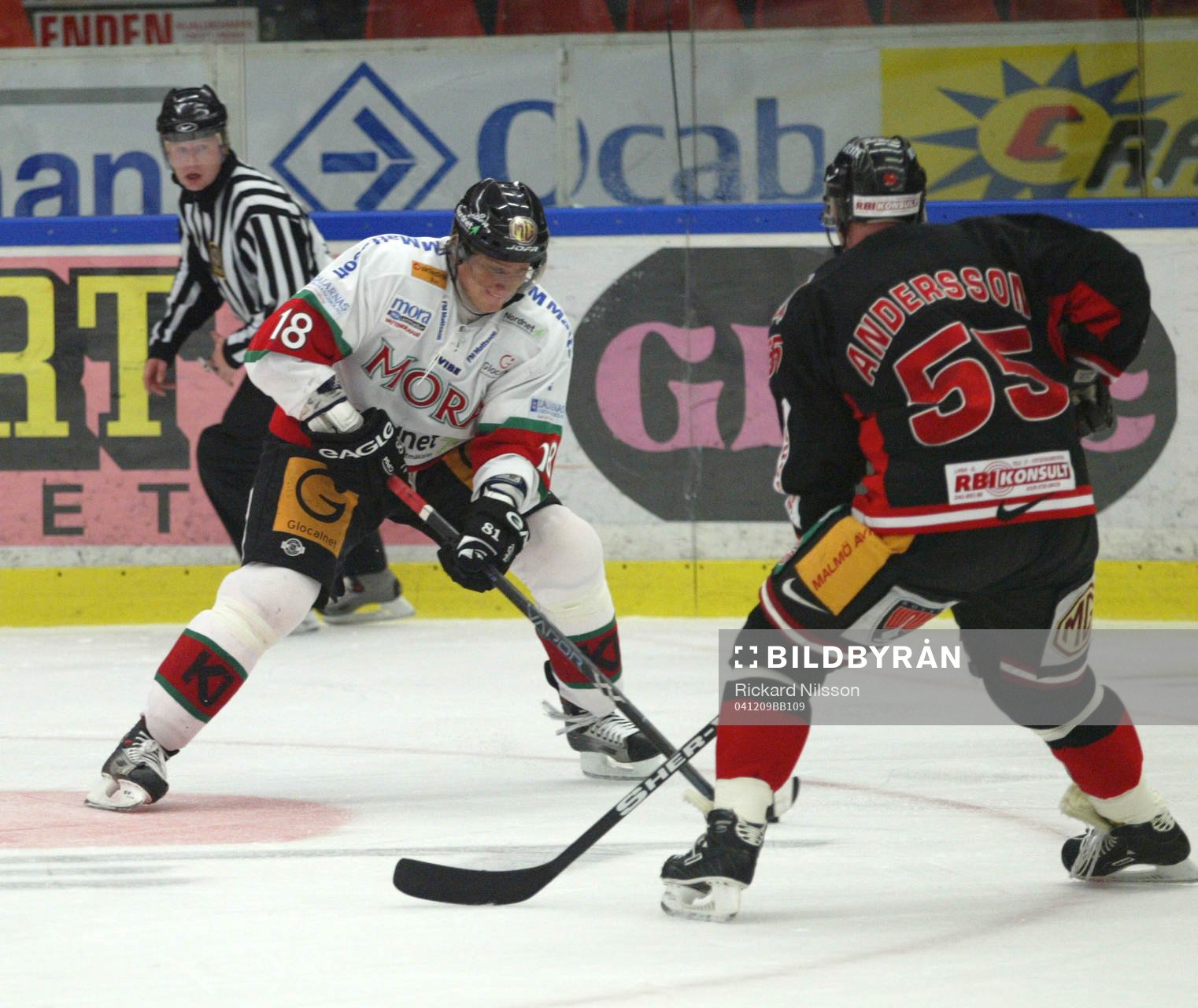 Marian Hossa, Mora och Peter Andersson, Malmö