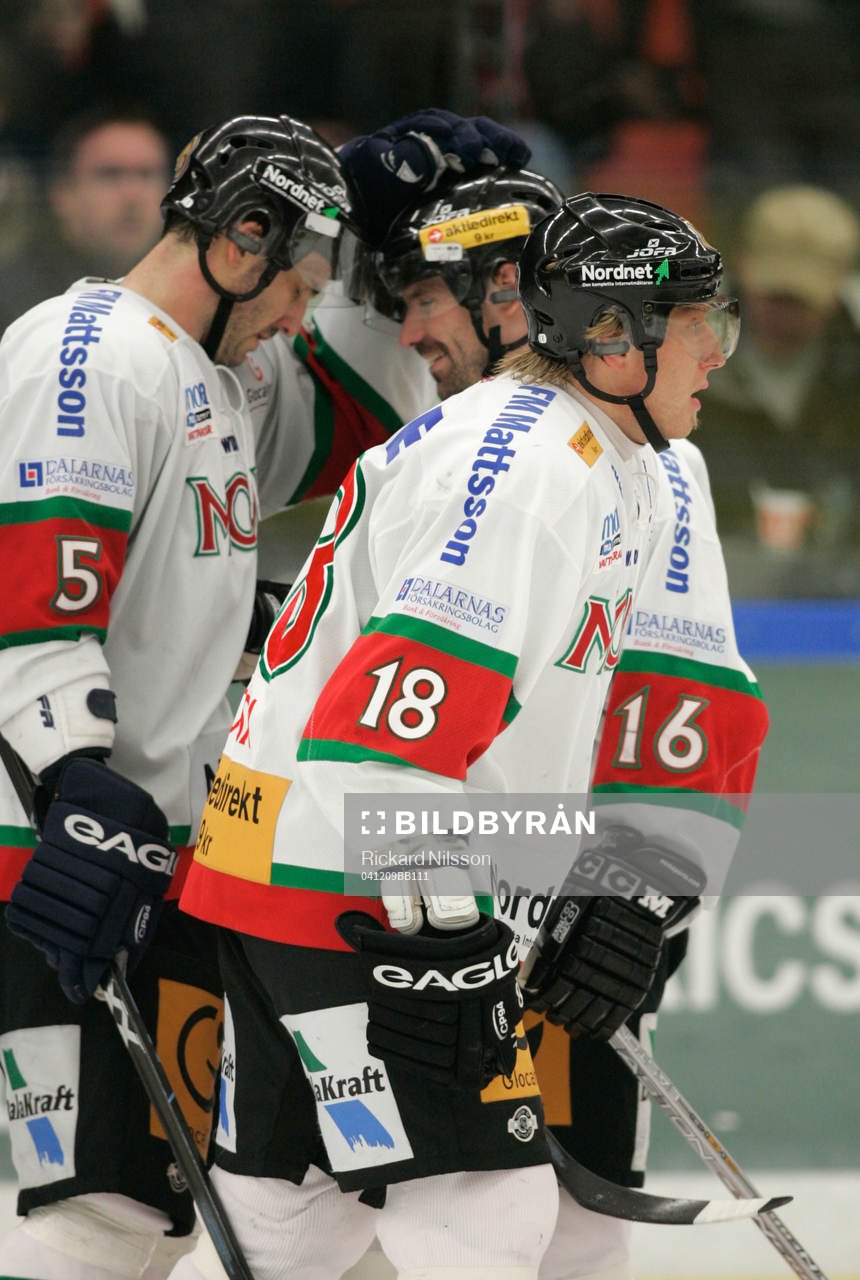 Andreas Lija, Rastislav Pavlikovsky och Marian Hossa, Mora,