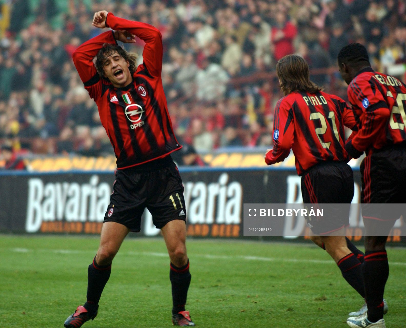 Crespo, Milan jubel