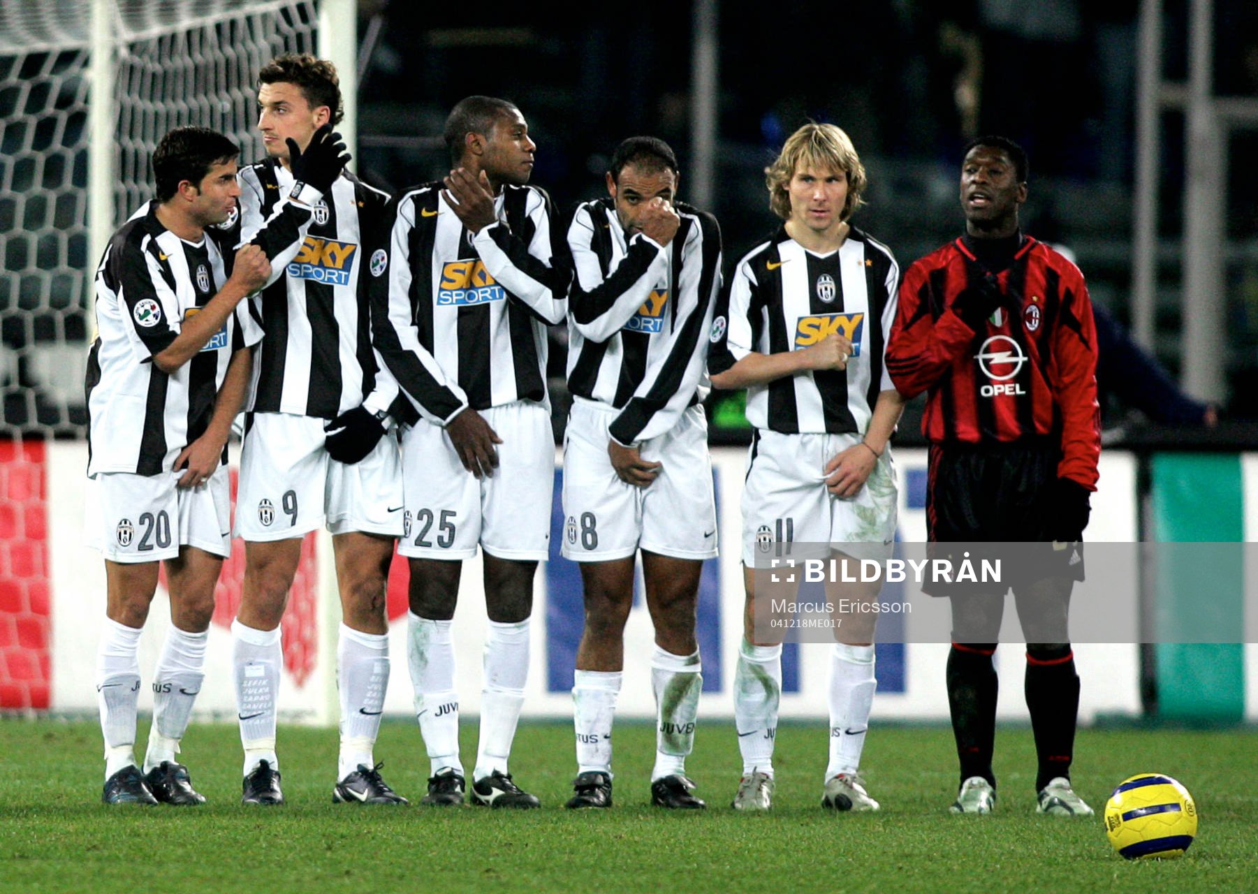 Blasi Manuel, Zlatan Ibrahimovic, Zalayeta Marcelo, Emerson