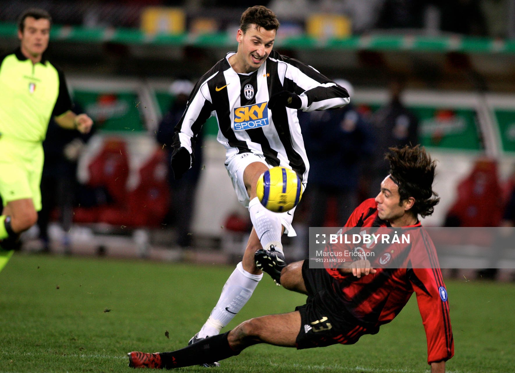 Zlatan Ibrahimovic, Juventus och Alessandro Nesta,  Milan