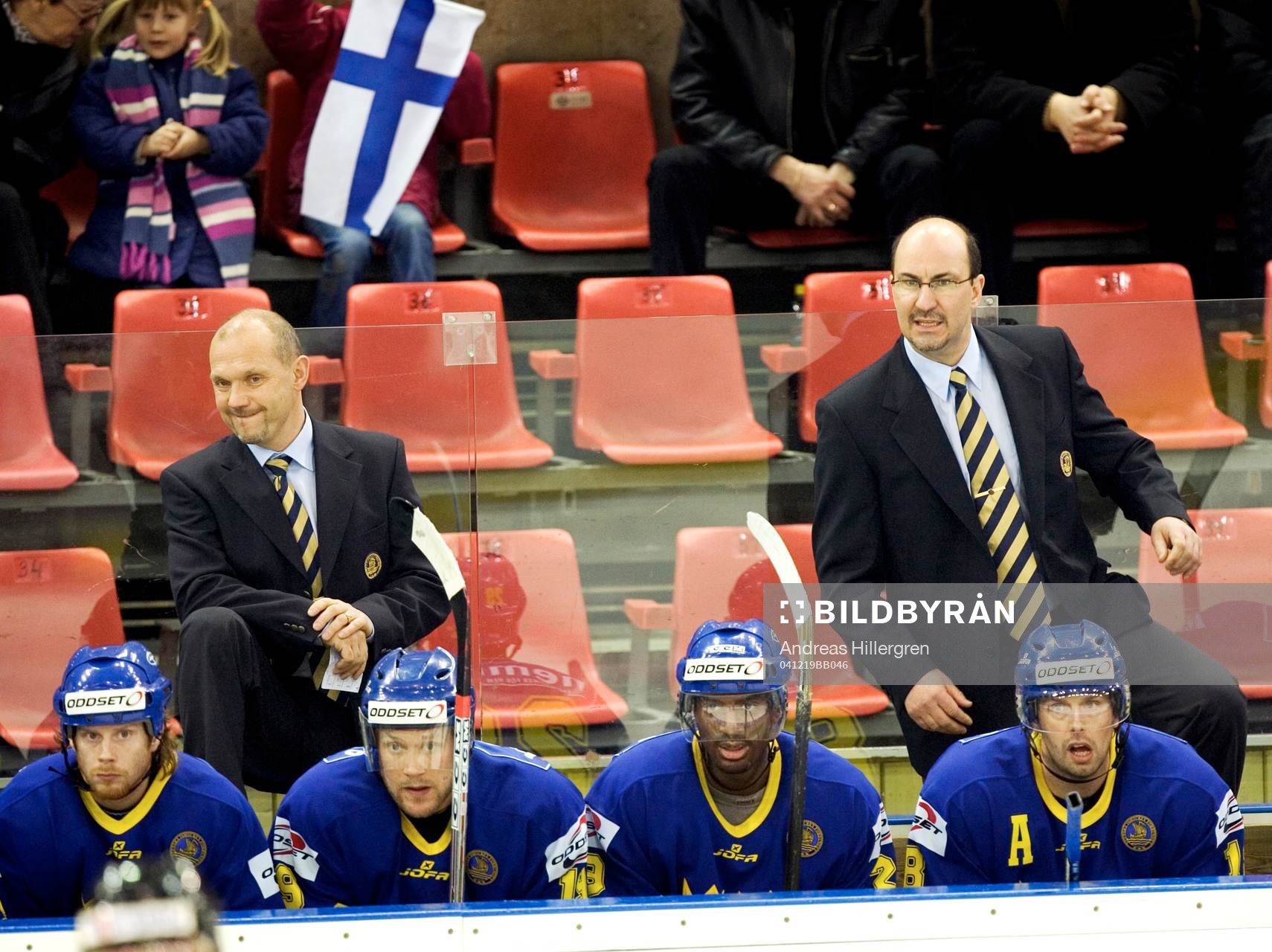 Förlust för Sverige, Kent Johansson och Mikael Andersson,
