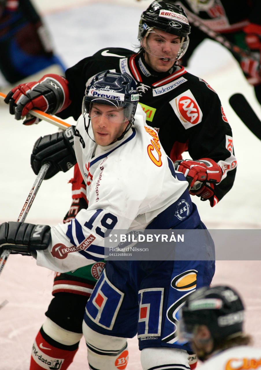 Brendan Morrison, Linköping och Björn Melin, Malmö