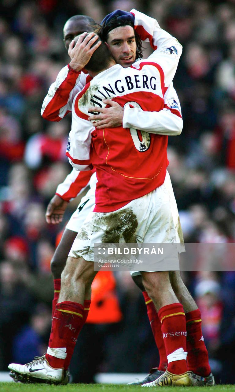 Robert Pires kramar om Fredrik Ljungberg, Arsenal, (jubel)