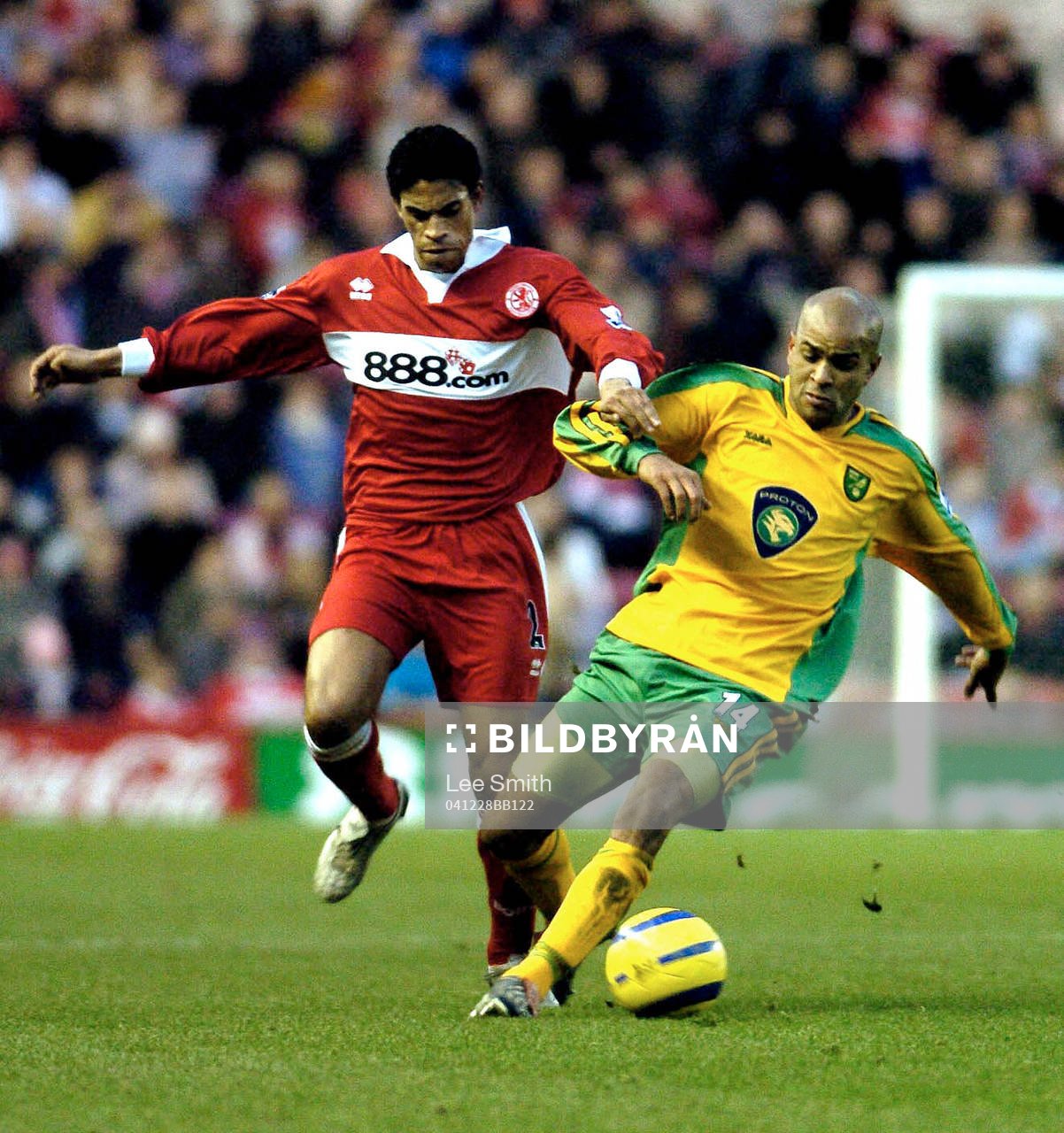  Middlesbroughs Michael Reiziger mot Norwichs Leon McKenzie