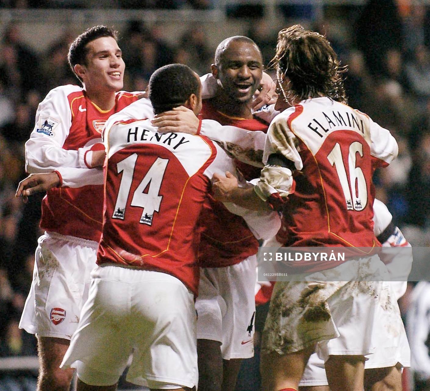 Newcastle - Arsenal: Patrick Vieira, Thierry Henry, Mathieu