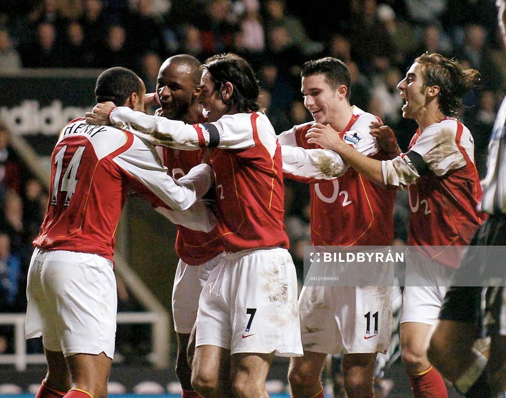 Newcastle - Arsenal: Patrick Vieira, Thierry Henry, Mathieu
