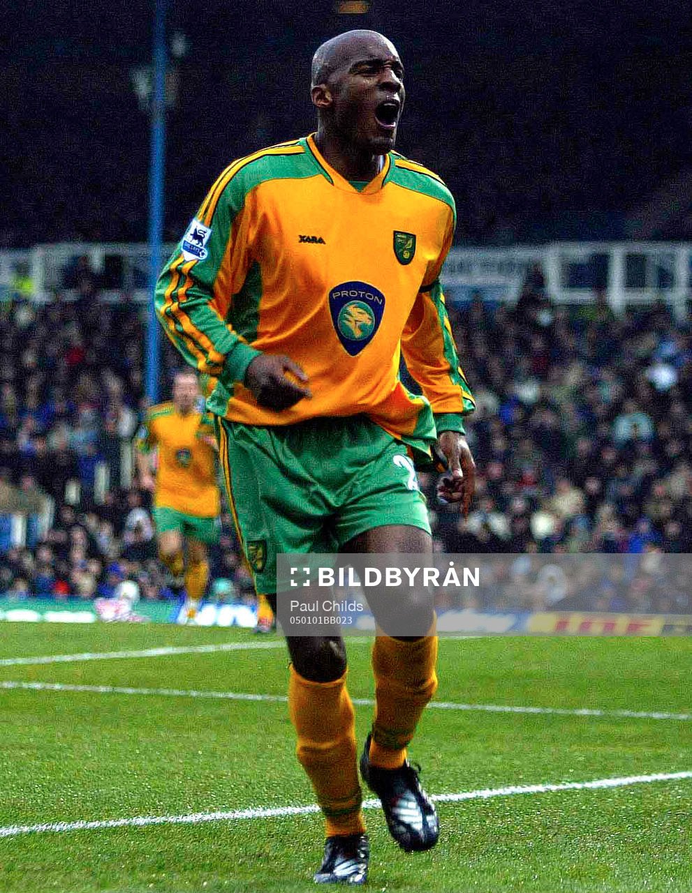  Damien Francis, Norwich, jubel.