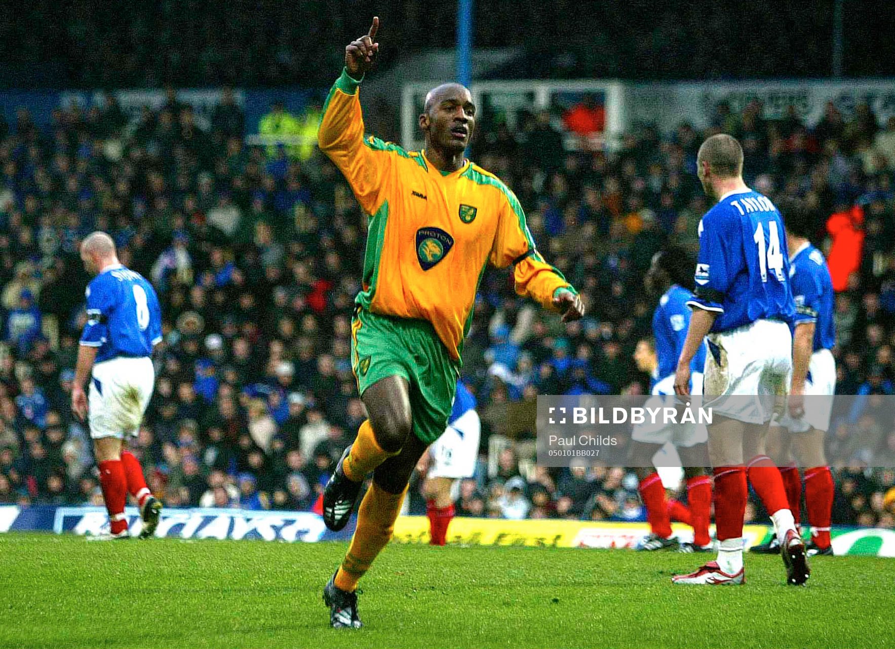  Damien Francis, Norwich, jubel.